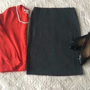 Ponte Knit Pencil Skirt - NWT, Size 4 Tall